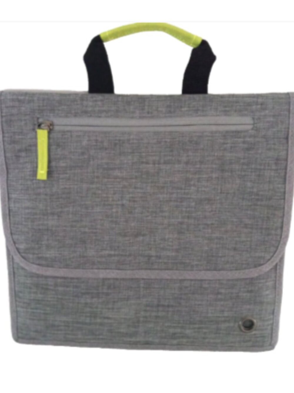 So Mine Tech Organizer Travel Portfolio Tablet Carry Case Gray Lime NWT 11x11